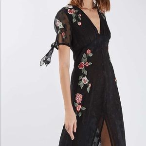 Top shop Embroidered Dress